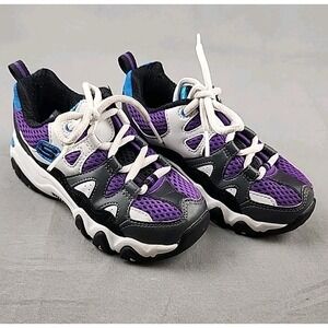 Boys Skechers D'Lites 2.0 Tidal Waves Sneaker Size 11 Purple Black